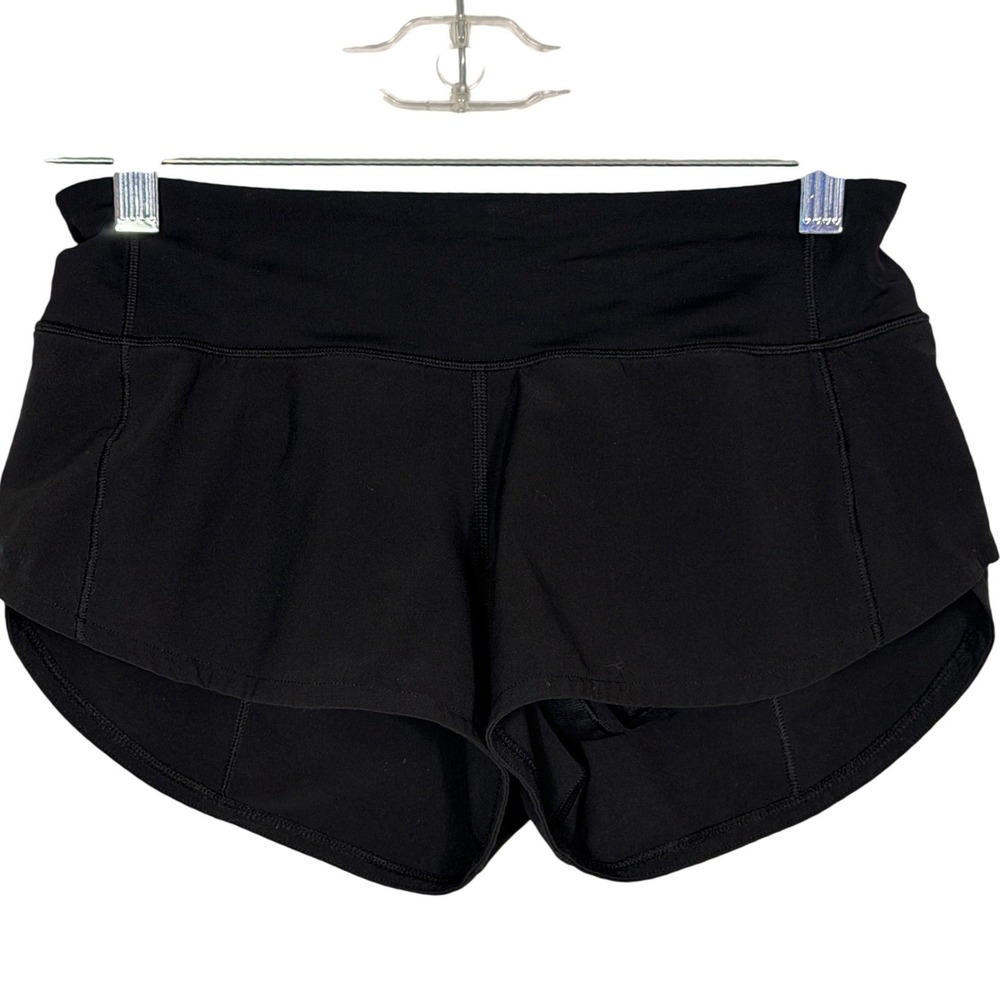 Lululemon Speed Up Low Rise Lined Shorts 2.5 Black Size 0 W7AWYR